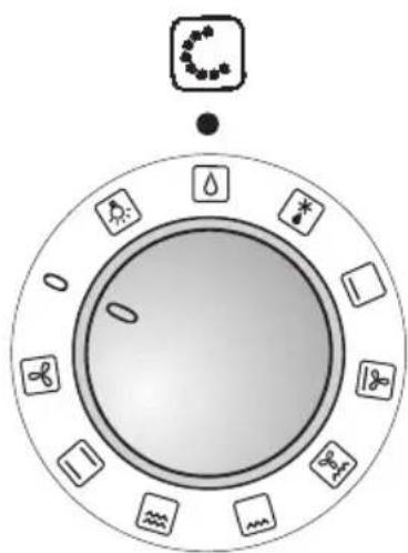 Diagram of a circular device with labeled components including sensors, diodes, and control buttons