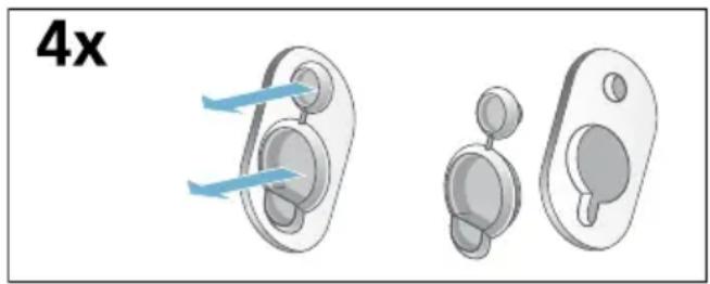 SIEMENS WU14Q490 - Transportsicherungen einbauen: - 1