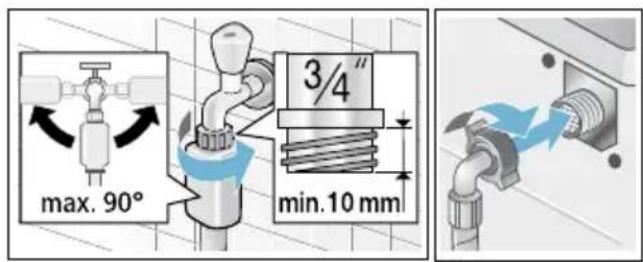 BOSCH WAT28470EX - Anschluss an Kaltwasser - 2