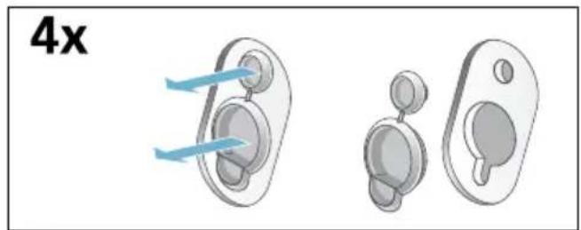 SIEMENS WM14Q3ED1 - Transportsicherungen einbauen: - 1