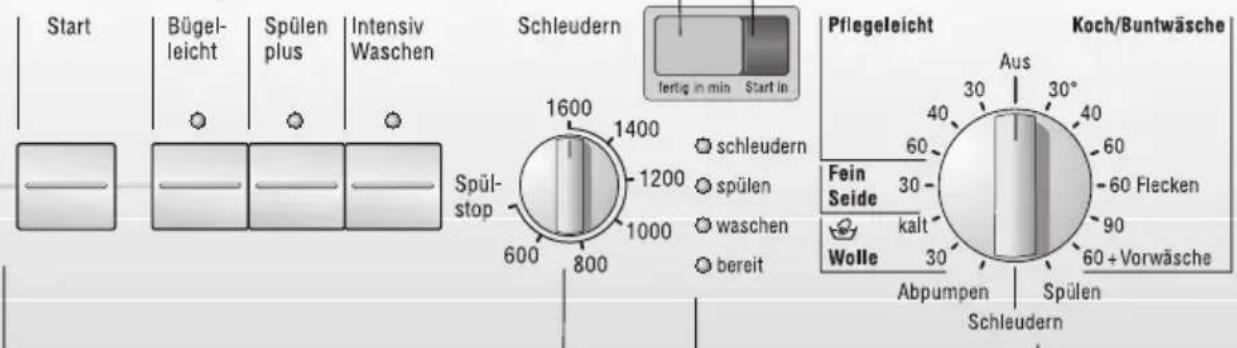 BOSCH WFO3242 - Bedienfeld - 1
