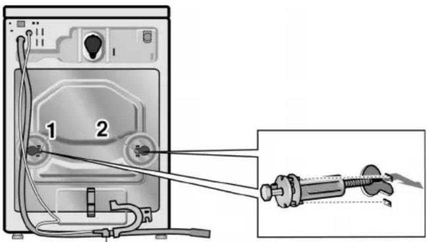BOSCH WFO3242 - Transportsicherungen vorbereitenundeinbauen - 1