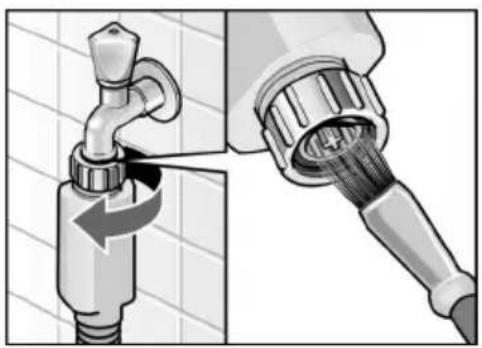 BOSCH WFO3242 - SiebamWasserhahn reinigen - 1