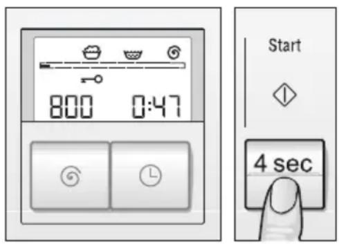 BOSCH WFX3240 - Kindersicherungaktivieren - 1