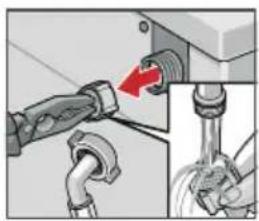 BOSCH WAY32791 - Hierzu zuerst Wasserdruck im Zulaufschlauch abbauen: - 3