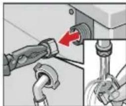 BOSCH WAY28575EX - Hierzu zuerst Wasserdruck im Zulaufschlauch abbauen: - 3