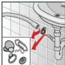 BOSCH WAY28575EX - Ablaufschlauch am Siphon verstopft - 1
