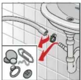 SIEMENS WM16Y890 - Ablaufschlauch am Siphon verstopft - 1