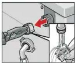BOSCH WAY2874W - Hierzu zuerst Wasserdruck im Zulaufschlauch abbauen: - 3