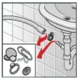 BOSCH WAY28740 - Ablaufschlauch am Siphon verstopft - 1