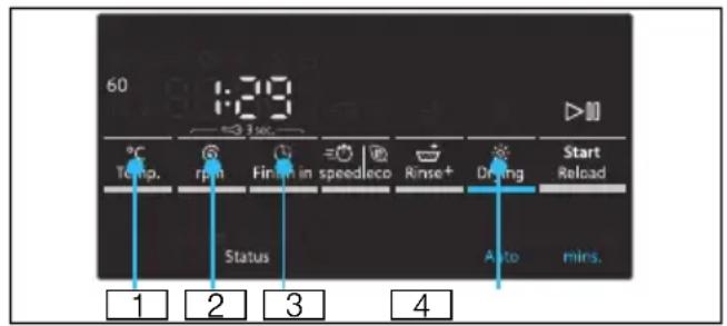SIEMENS WD15G441EU - Ändern von Programm- voreinstellungen - 1