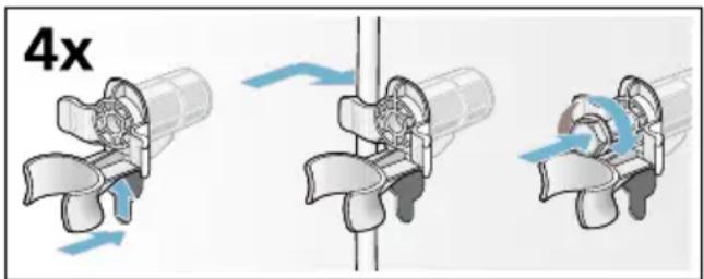 SIEMENS WD15G441EU - Transportsicherungen einbauen: - 2