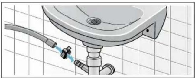 SIEMENS WD15G441EU - ■ Ablauf in einen Siphon - 1