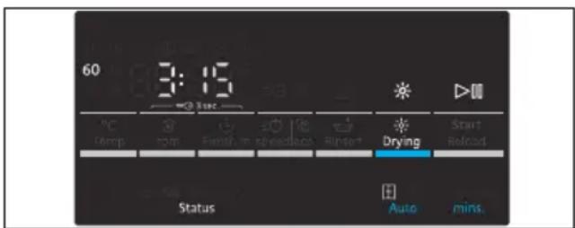 SIEMENS WD15G441EU - Voreinstellungen eines Trocknungs- programms ändern: - 1