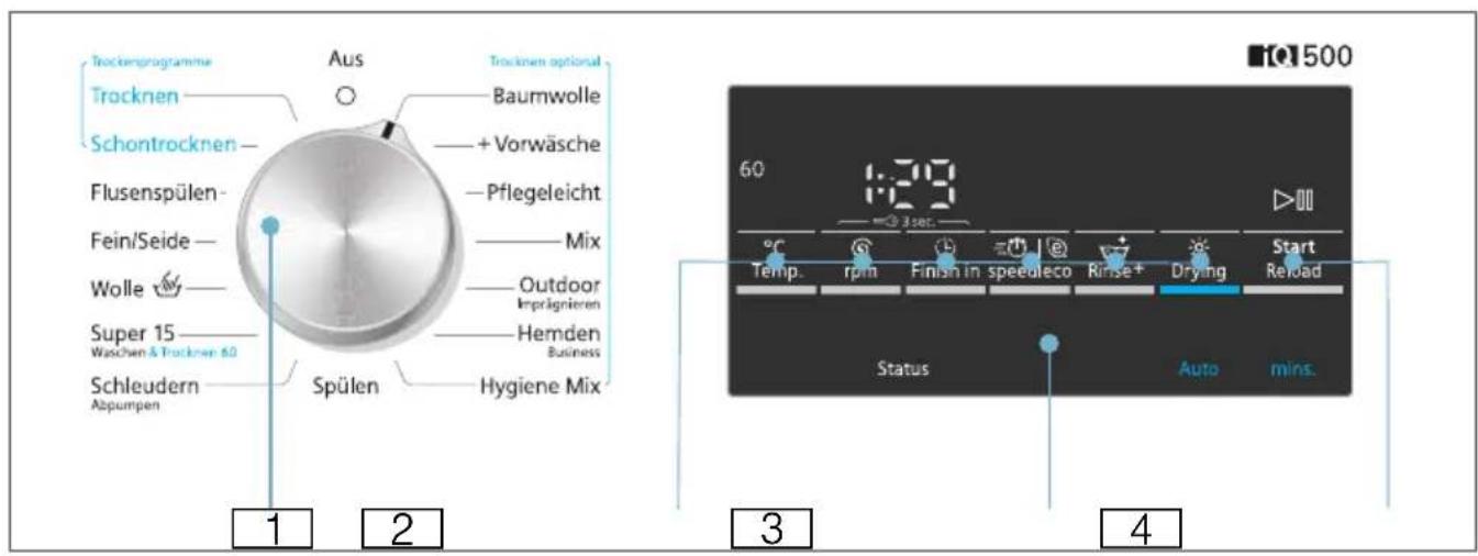 SIEMENS WD15G441EU - Bedienfeld - 1