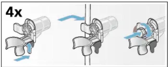 SIEMENS WD15G490 - Transportsicherungen einbauen: - 2