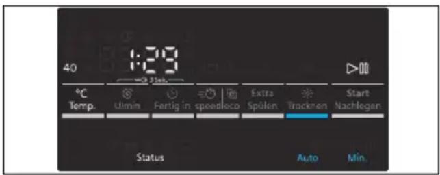 SIEMENS WD15G490 - Ändern der Voreinstellung eines Waschprogramms, z. B. Waschtemperatur: - 1