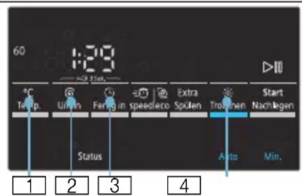 SIEMENS WD15G490 - Ändern von Programm- voreinstellungen - 1