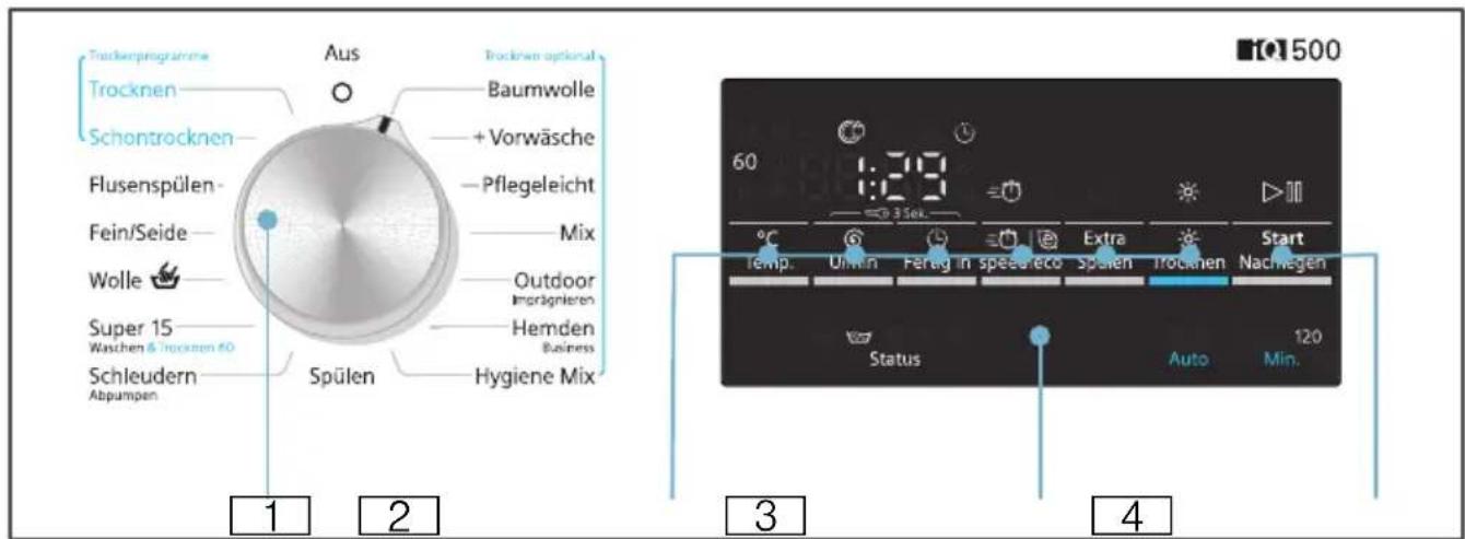SIEMENS WD15G490 - Bedienfeld - 1