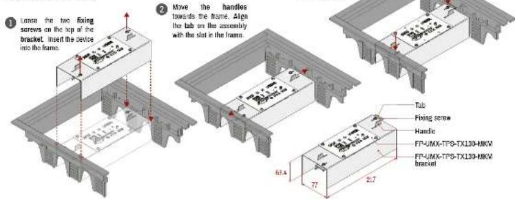 Lightware WP-UMX-TPS-TX120-US - Mounting Options - FP-UMX-TPS-TX130-MKM - 1