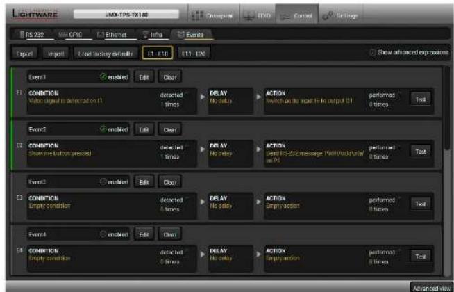 Lightware UMX-TPS-TX120 - Event Manager - 2