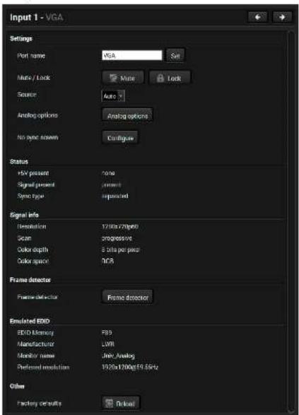 Lightware UMX-TPS-TX120 - Analog Video Inputs - 1
