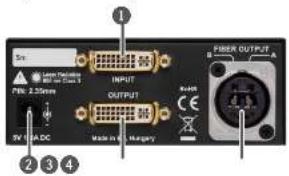Lightware DVIDL-OPT-TX200 - Rear View (Transmitter) - 1