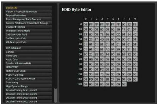 Lightware DVIDL-OPT-TX200 - Editing an EDID - 1