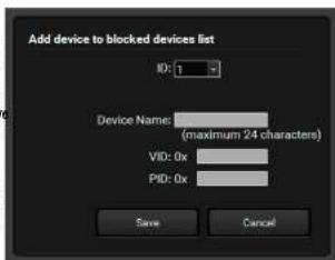 Lightware DP-OPT-RX150 - Removing blocked devices - 1