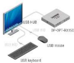 Lightware DP-OPT-RX150 - Real-life examples (USB devices and modes) - 2