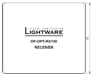 Lightware DP-OPT-RX150 - Mechanical Drawings - 3