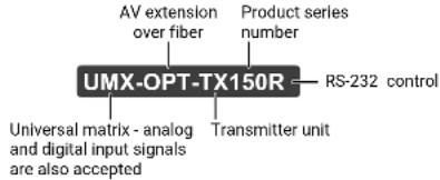 Lightware UMX-OPT-TX150R - Description - 1