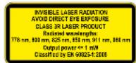 Lightware UMX-OPT-TX150R - Caution: Laser product - 2