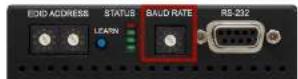 Lightware HDMI-OPT-RX200R - Baud Rate Settings - 1