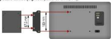 Lightware VINX-110-HDMI-DEC - Mounting to a Display Device - 1