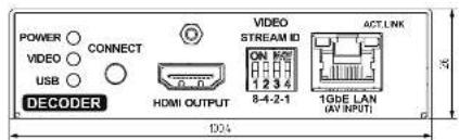 Lightware VINX-110-HDMI-DEC - Mechanical Drawings - 1