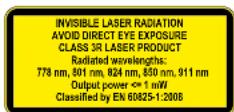 Lightware HDMI20-OPTC-TX220-FOX - Caution: Laser product - 2