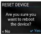 Lightware HDMI20-OPTC-TX220-FOX - Reset Device Submenu - 1