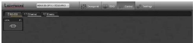 Lightware HDMI20-OPTC-TX220-FOX - Control Menu - 1