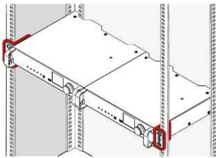Lightware HDMI20-OPTC-TX220-FOX - Step 4. As a final step, mount the unit in the rack. - 1