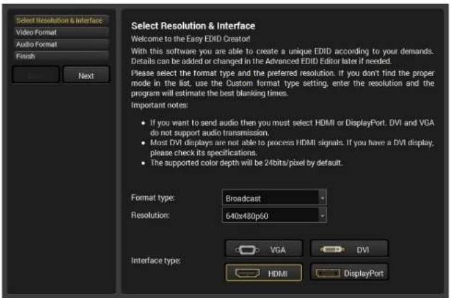 Lightware HDMI20-OPTC-TX220-FOX - Creating an EDID - 1