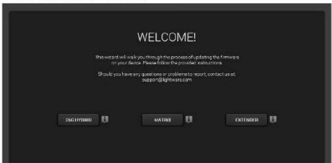 Lightware HDMI20-OPTC-TX220-FOX - Start the LDU and Follow the Instructions - 1