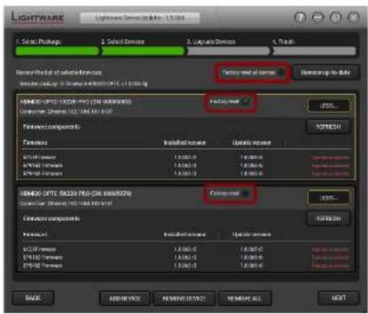 Lightware HDMI20-OPTC-TX220-FOX - Keeping the Configuration Settings - 2