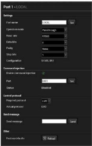Lightware HDMI20-OPTC-TX220-FOX - Control Menu - 2