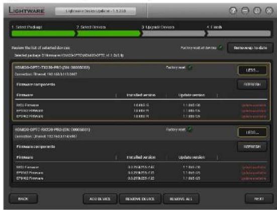 Lightware HDMI20-OPTC-TX220-FOX - Firmware Components - 1