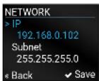 Lightware HDMI20-OPTC-TX220-FOX - Network Submenu - 1