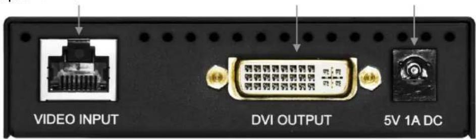 Lightware DVI-TP-TX200 - Rear view of DVI-TP-RX100 - 1