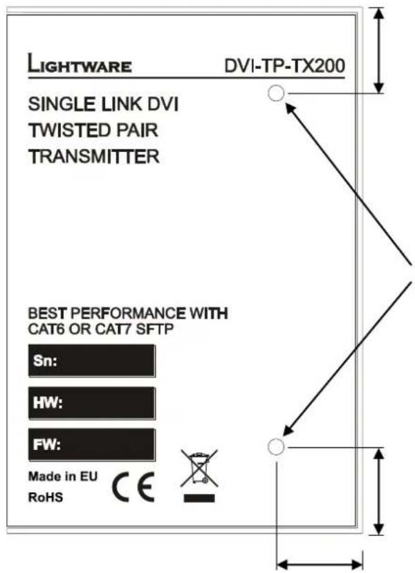 Lightware DVI-TP-TX200 - Bottom view - 1