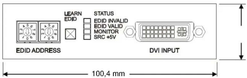 Lightware DVI-TP-TX200 - Front view (controls and input) - 1
