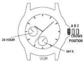 Nautica NCC 01 Chrono - To set the calendar/date: - 3